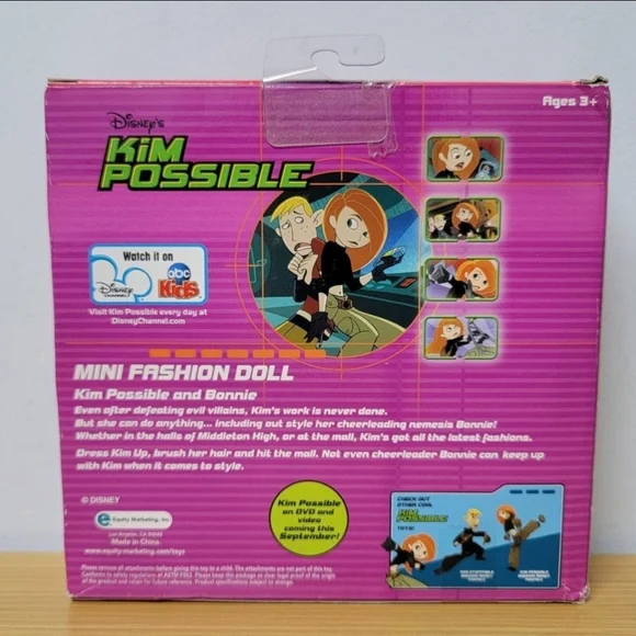 Disney Kim Possible‎ and Bonnie Mini Fashion Dolls Sealed Toy in Box Original